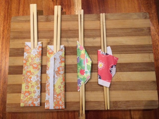 割り箸を折り紙の箸袋でおしゃれに 簡単でかわいい折り方